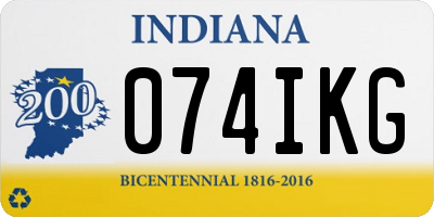 IN license plate 074IKG