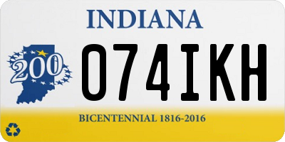 IN license plate 074IKH