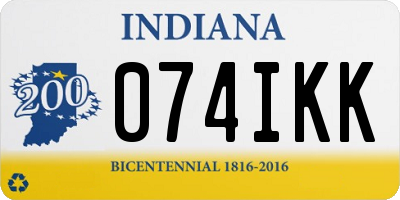 IN license plate 074IKK