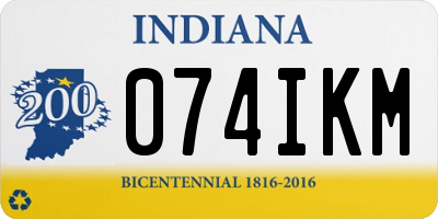 IN license plate 074IKM