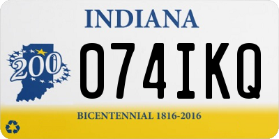 IN license plate 074IKQ