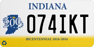 IN license plate 074IKT