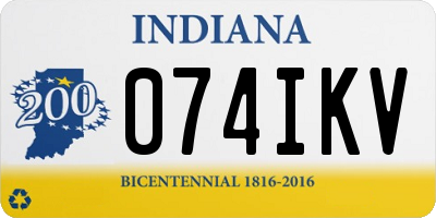 IN license plate 074IKV