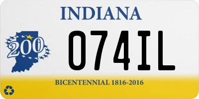 IN license plate 074IL