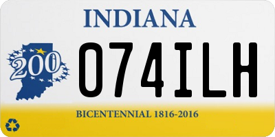 IN license plate 074ILH
