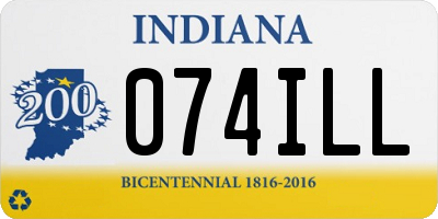 IN license plate 074ILL