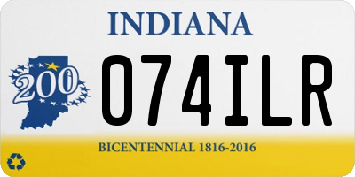 IN license plate 074ILR