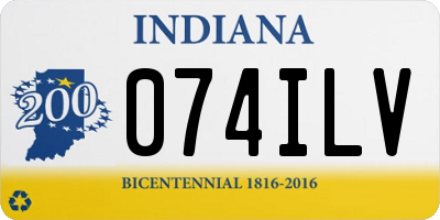 IN license plate 074ILV