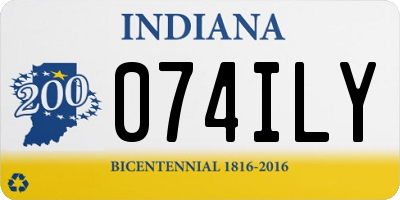 IN license plate 074ILY