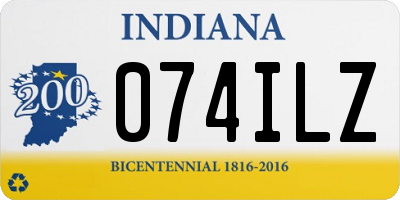IN license plate 074ILZ