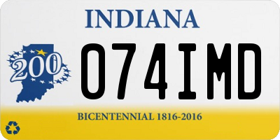 IN license plate 074IMD