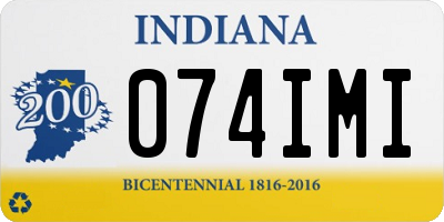 IN license plate 074IMI