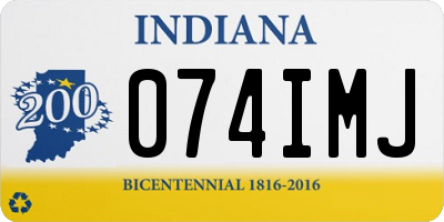 IN license plate 074IMJ
