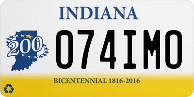 IN license plate 074IMO