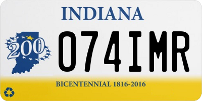 IN license plate 074IMR