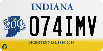 IN license plate 074IMV
