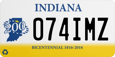 IN license plate 074IMZ