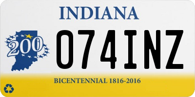 IN license plate 074INZ