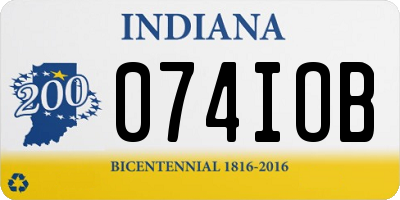 IN license plate 074IOB