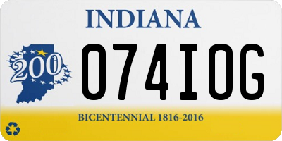 IN license plate 074IOG