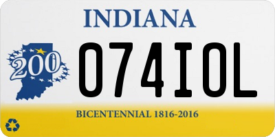 IN license plate 074IOL