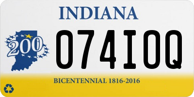 IN license plate 074IOQ