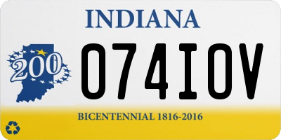 IN license plate 074IOV