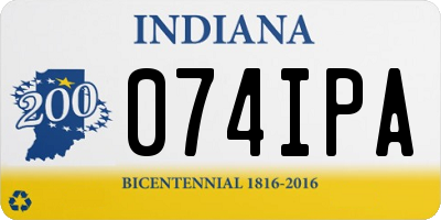 IN license plate 074IPA