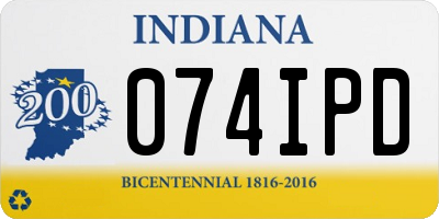 IN license plate 074IPD