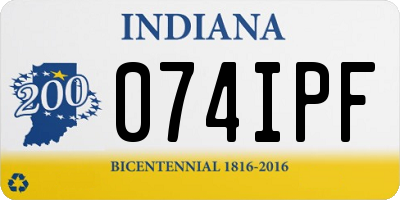 IN license plate 074IPF