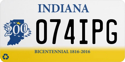 IN license plate 074IPG