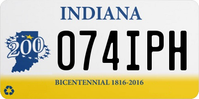 IN license plate 074IPH