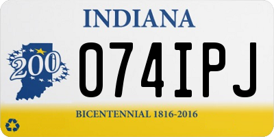 IN license plate 074IPJ