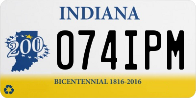 IN license plate 074IPM