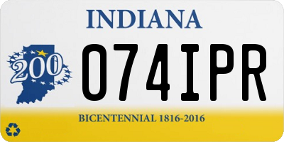 IN license plate 074IPR