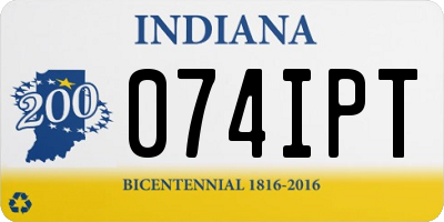 IN license plate 074IPT