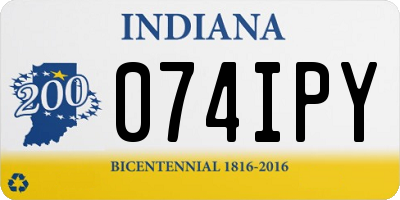 IN license plate 074IPY