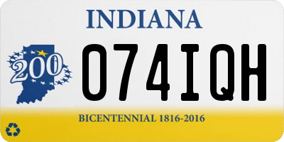 IN license plate 074IQH