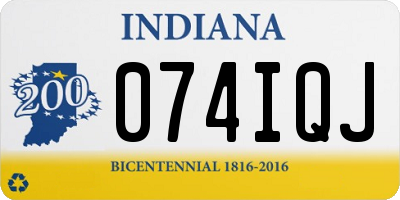 IN license plate 074IQJ