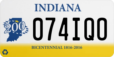 IN license plate 074IQO