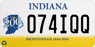 IN license plate 074IQQ