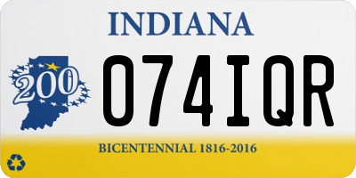 IN license plate 074IQR