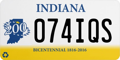 IN license plate 074IQS