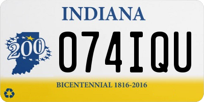 IN license plate 074IQU