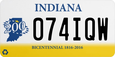 IN license plate 074IQW