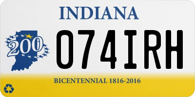 IN license plate 074IRH