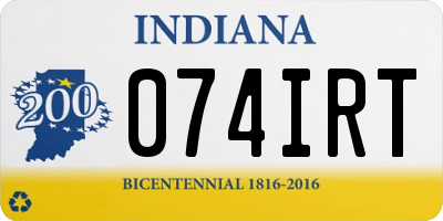 IN license plate 074IRT