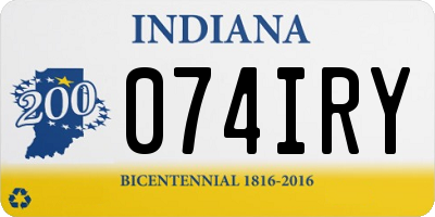 IN license plate 074IRY