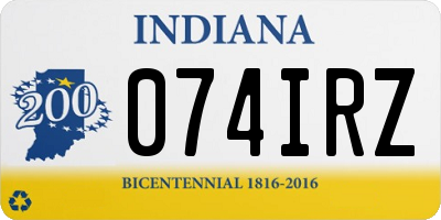 IN license plate 074IRZ