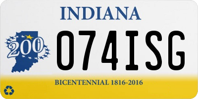 IN license plate 074ISG